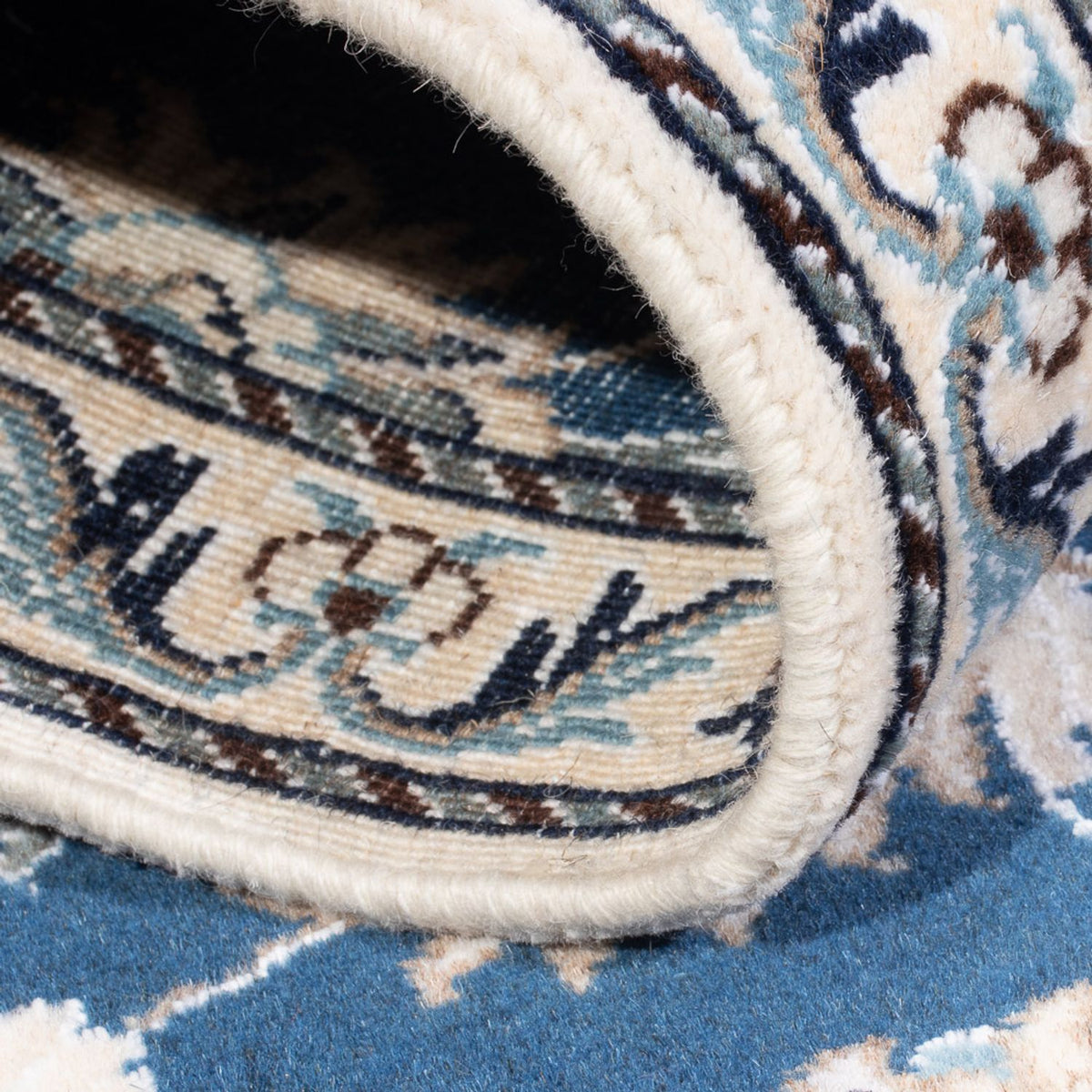 Persisk tæppe - Nain - 140 x 90 cm - blå