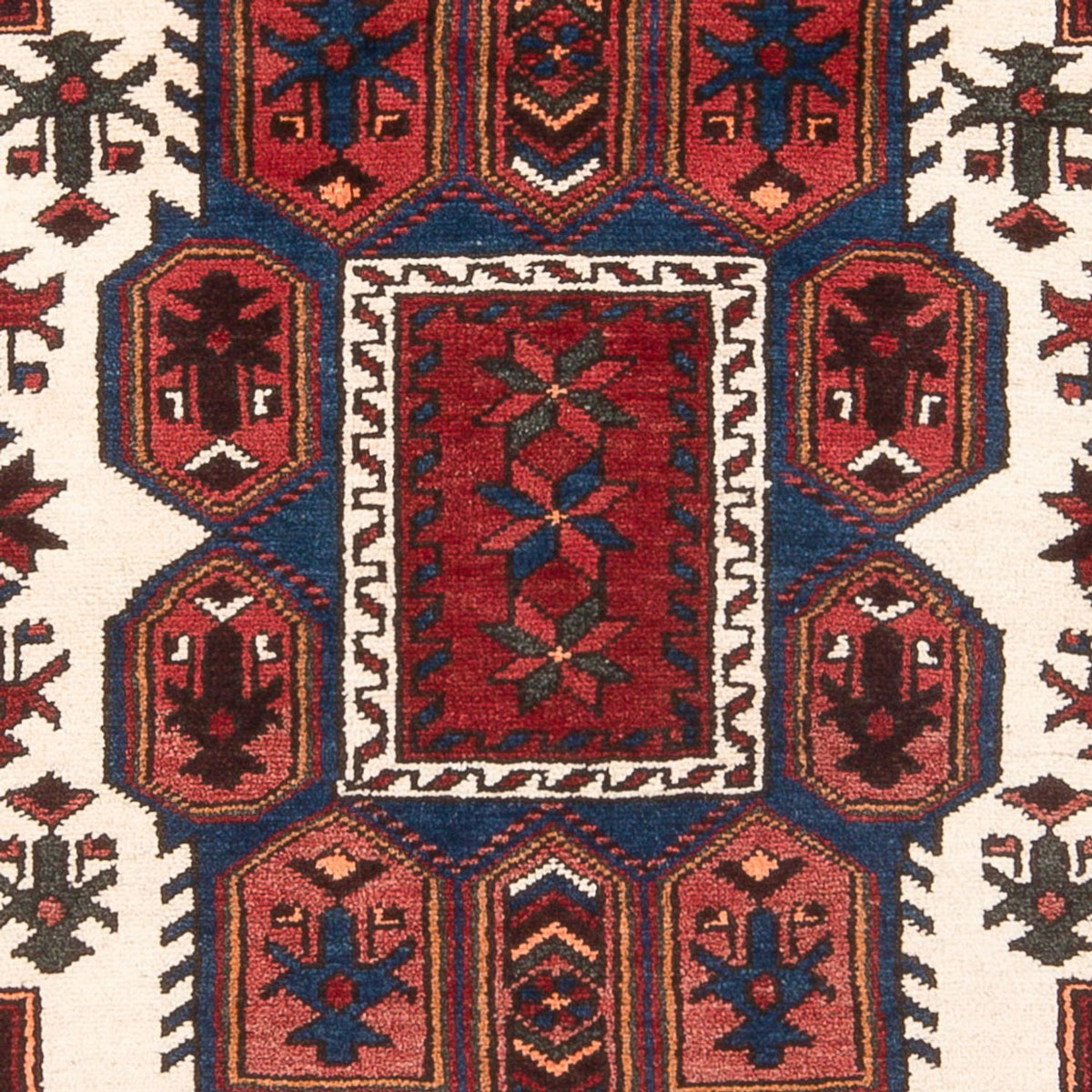 Persisk tæppe - Nomadisk - 202 x 125 cm - mørkeblå
