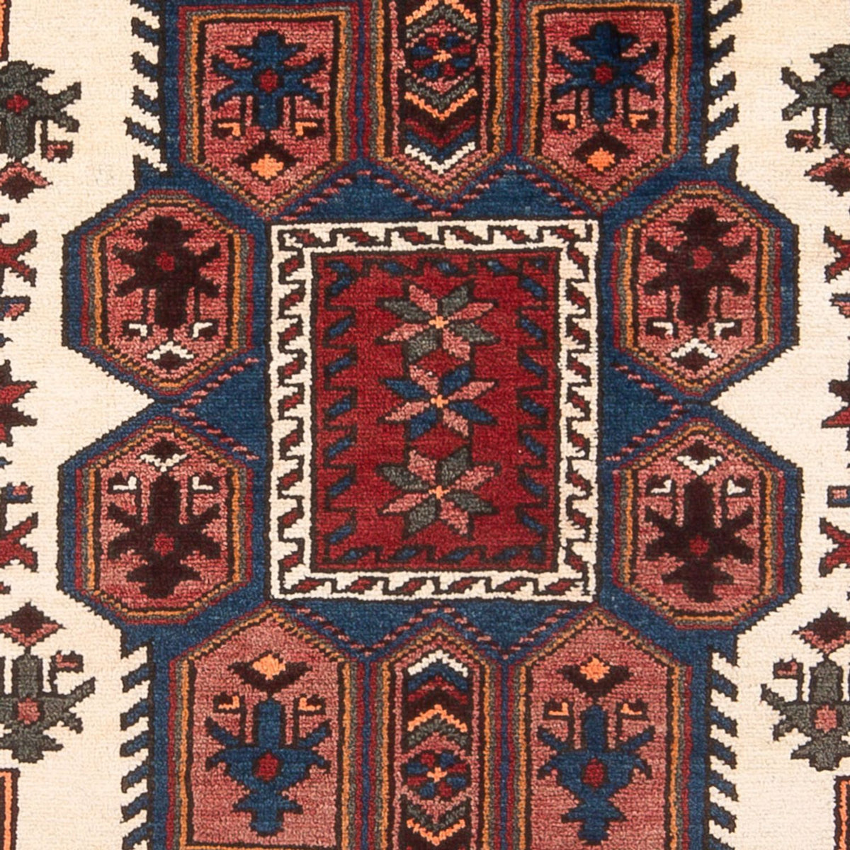 Persisk tæppe - Nomadisk - 205 x 128 cm - mørkeblå