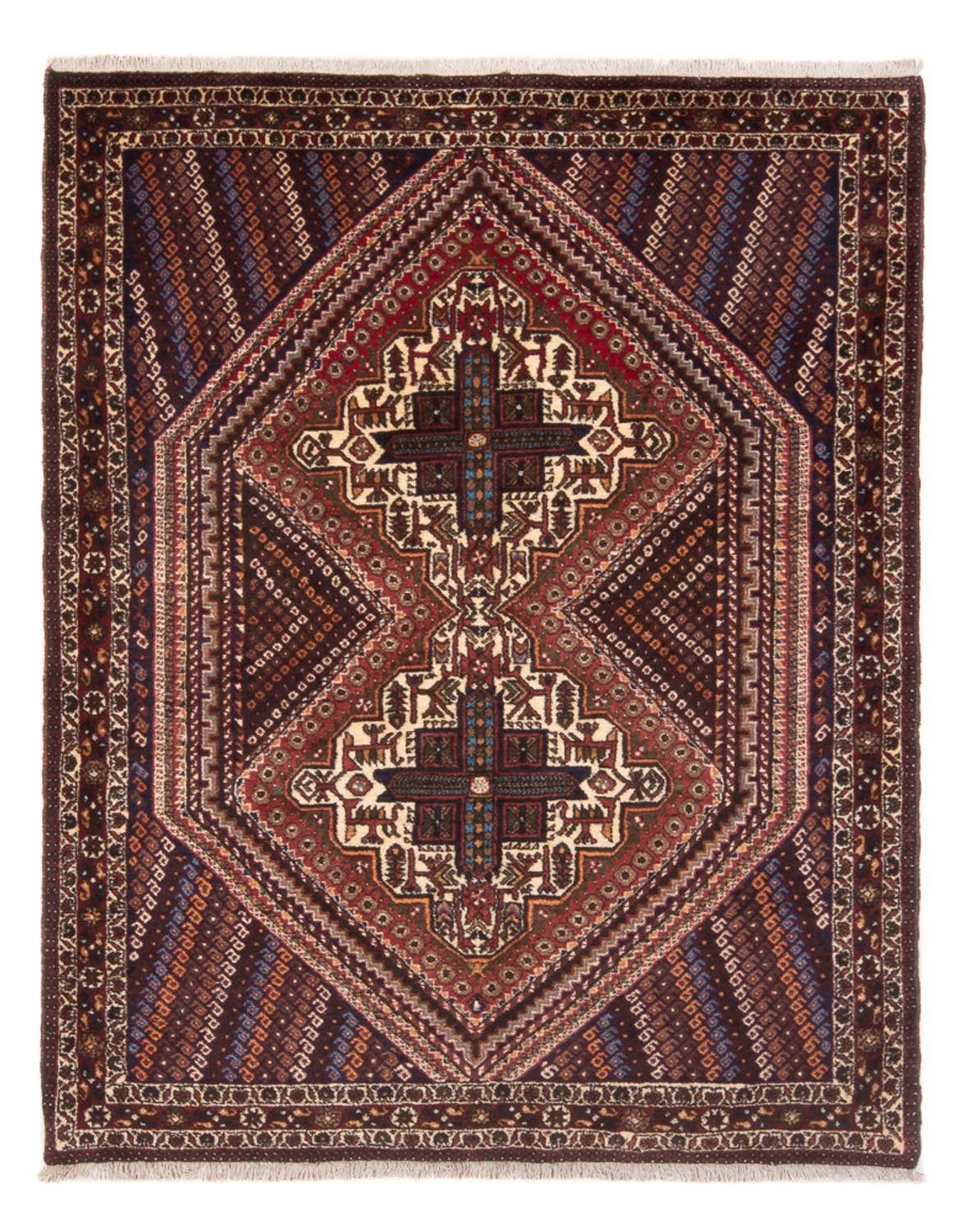 Persisk tæppe - Nomadisk - 180 x 138 cm - rød