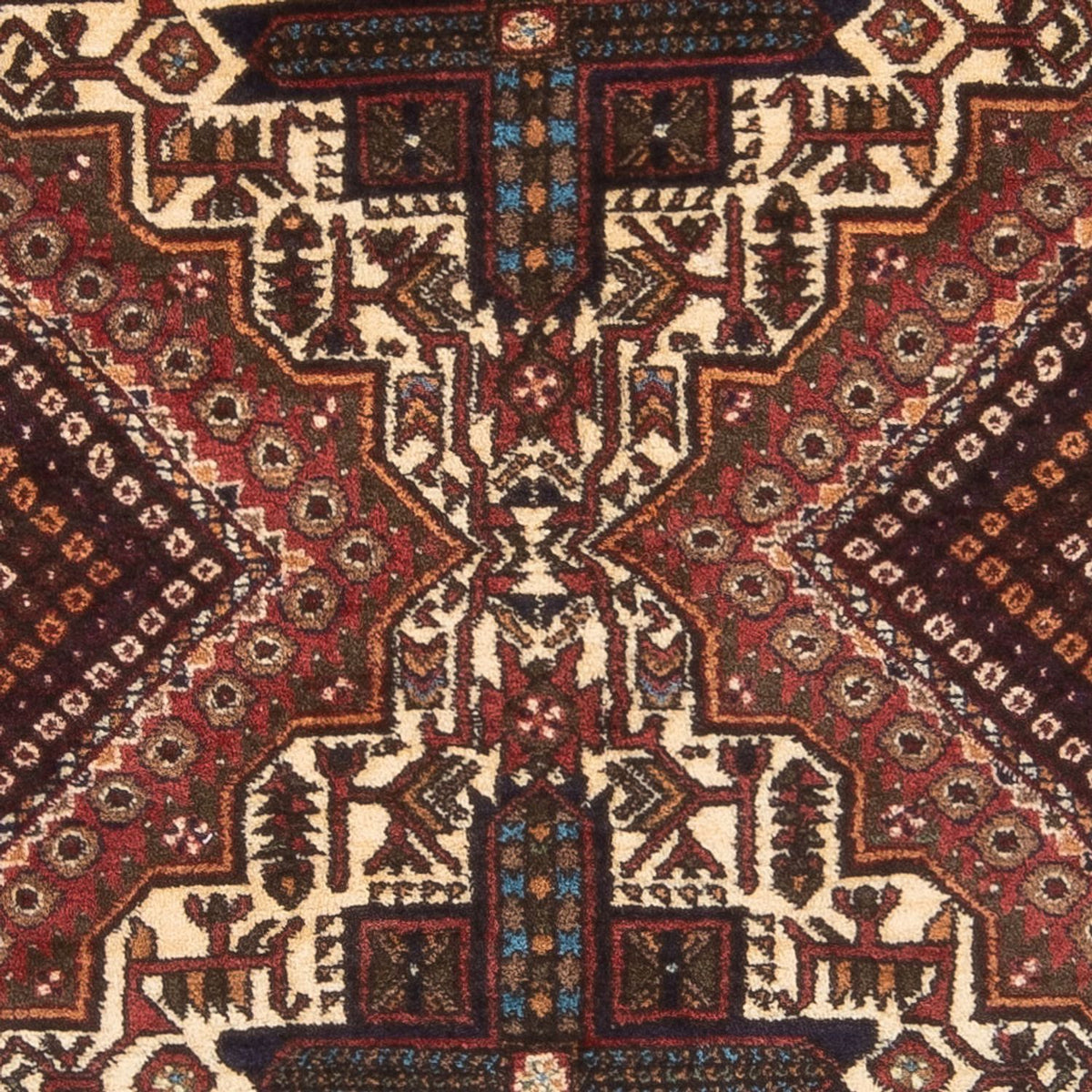 Persisk tæppe - Nomadisk - 180 x 138 cm - rød