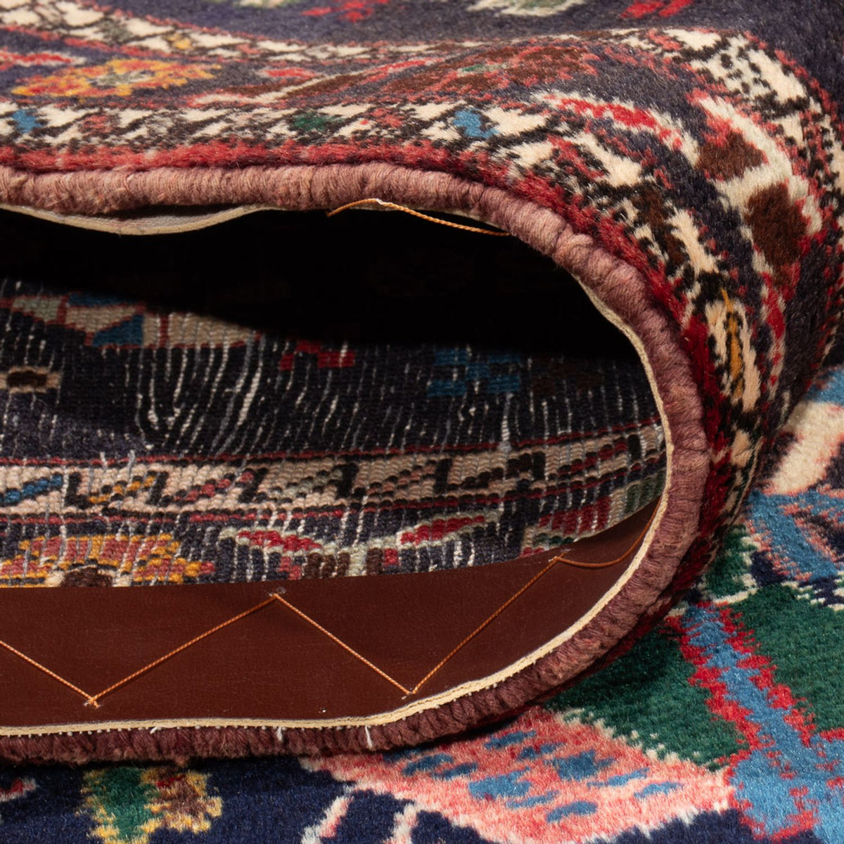 Persisk tæppe - Nomadisk - 210 x 148 cm - mørkeblå