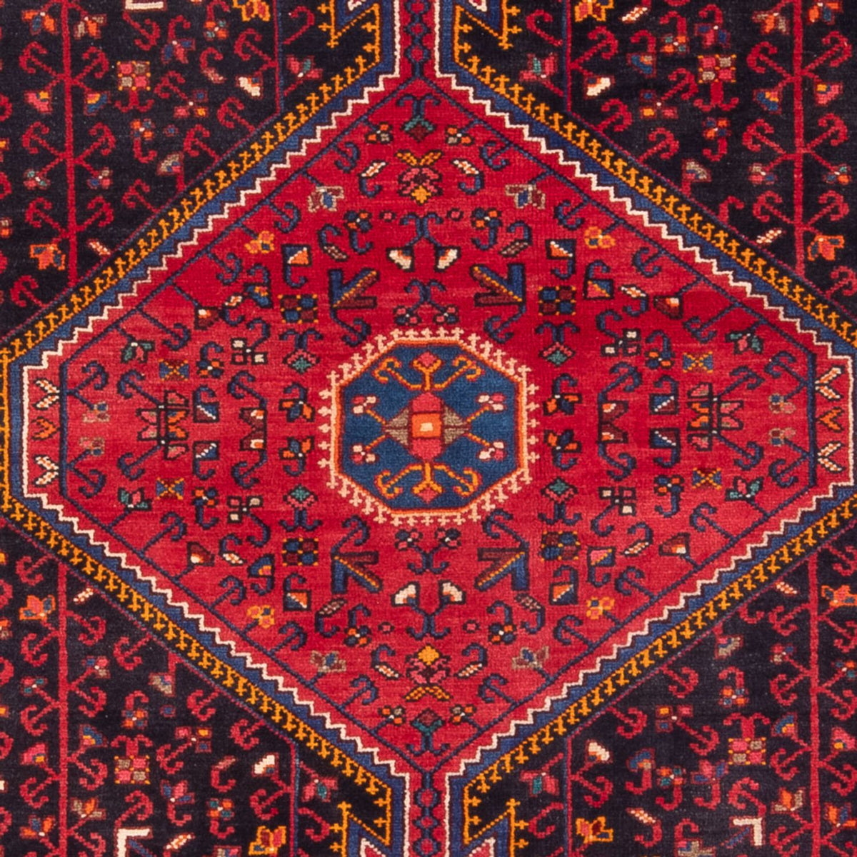 Persisk tæppe - Nomadisk - 230 x 136 cm - mørkeblå