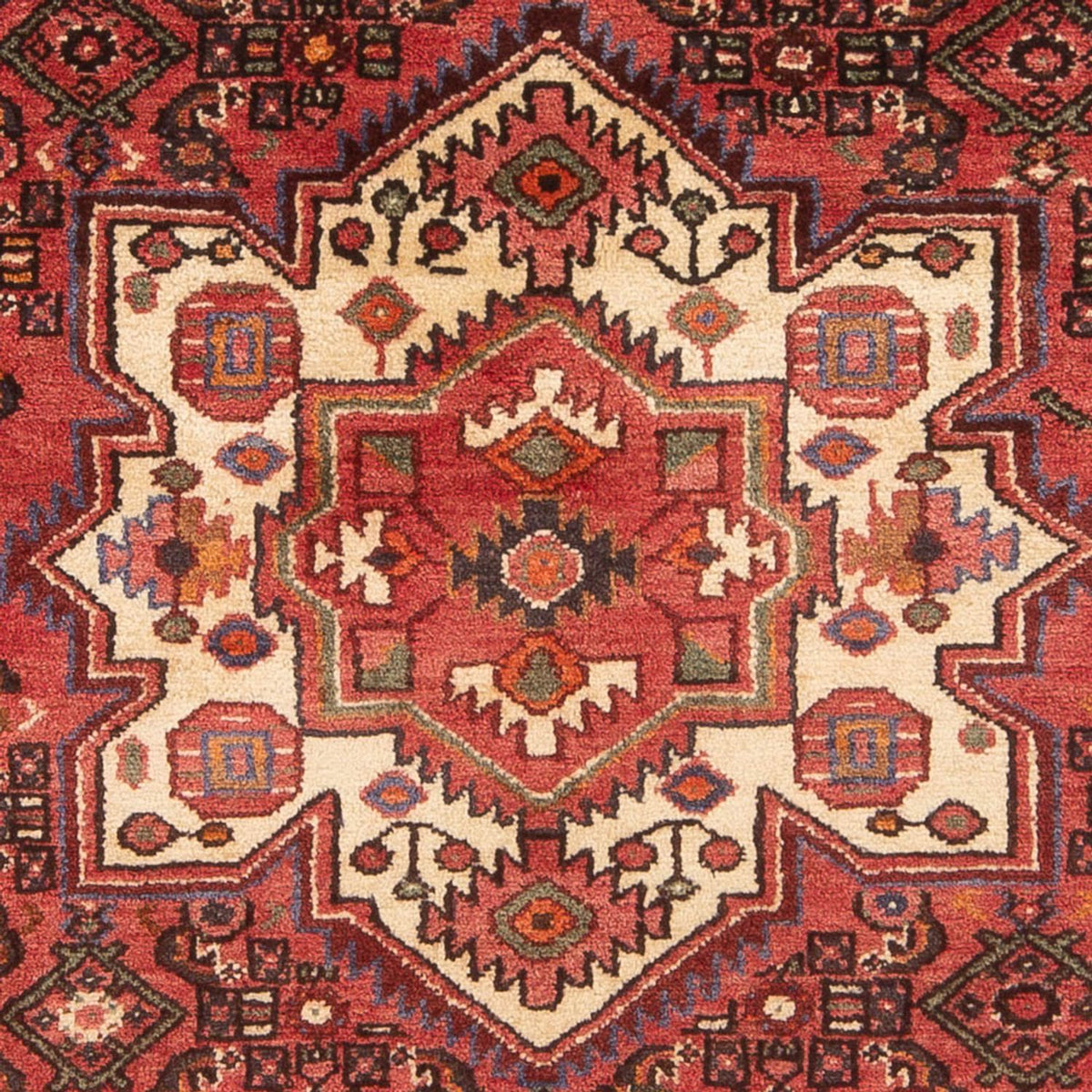 Persisk tæppe - Nomadisk - 220 x 155 cm - rød