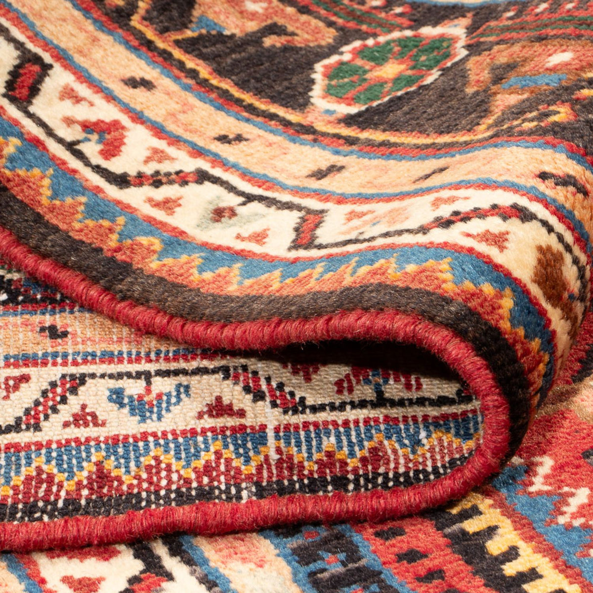 Persisk tæppe - Nomadisk - 236 x 137 cm - mørkeblå