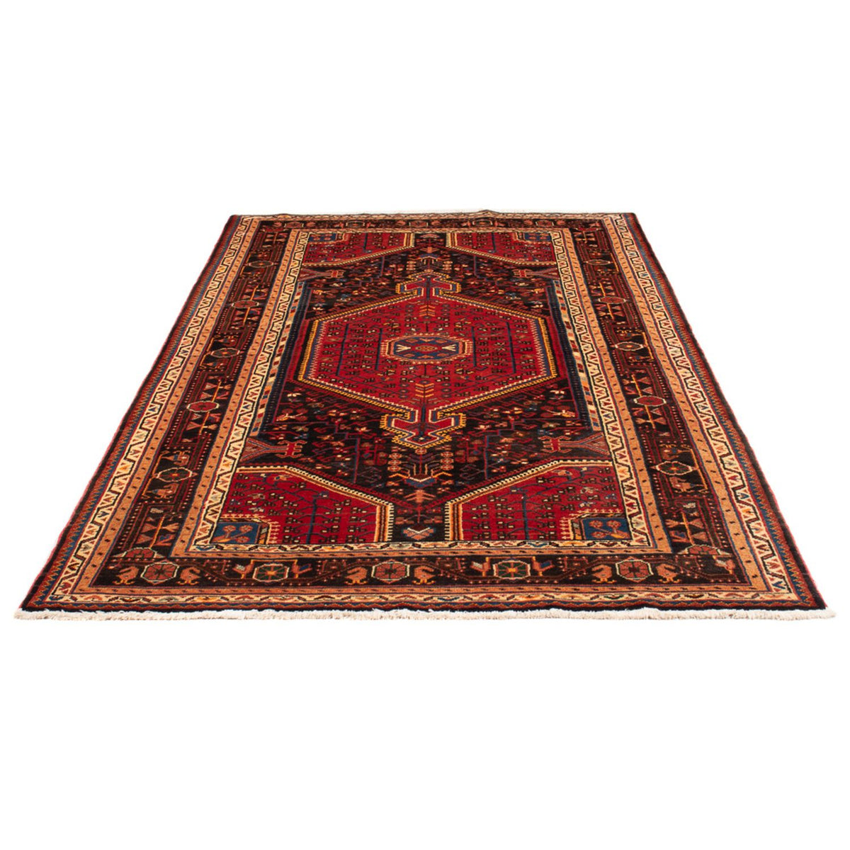 Persisk tæppe - Nomadisk - 236 x 137 cm - mørkeblå