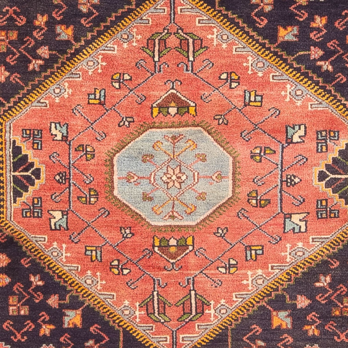 Persisk tæppe - Nomadisk - 223 x 137 cm - lysrød