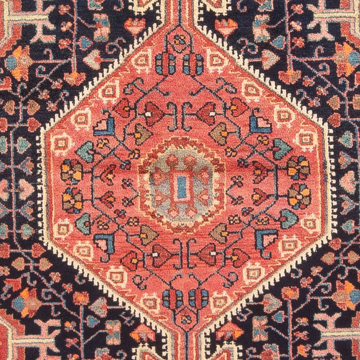 Persisk tæppe - Nomadisk - 240 x 138 cm - lysrød
