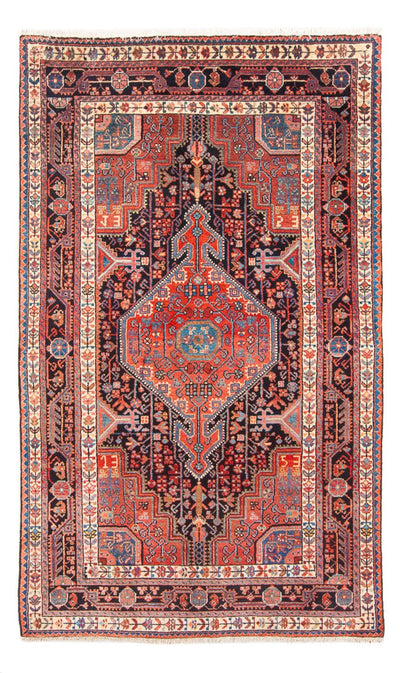 Hamadan Tæppe 137x230cm - Persisk tæppe - lysrød
