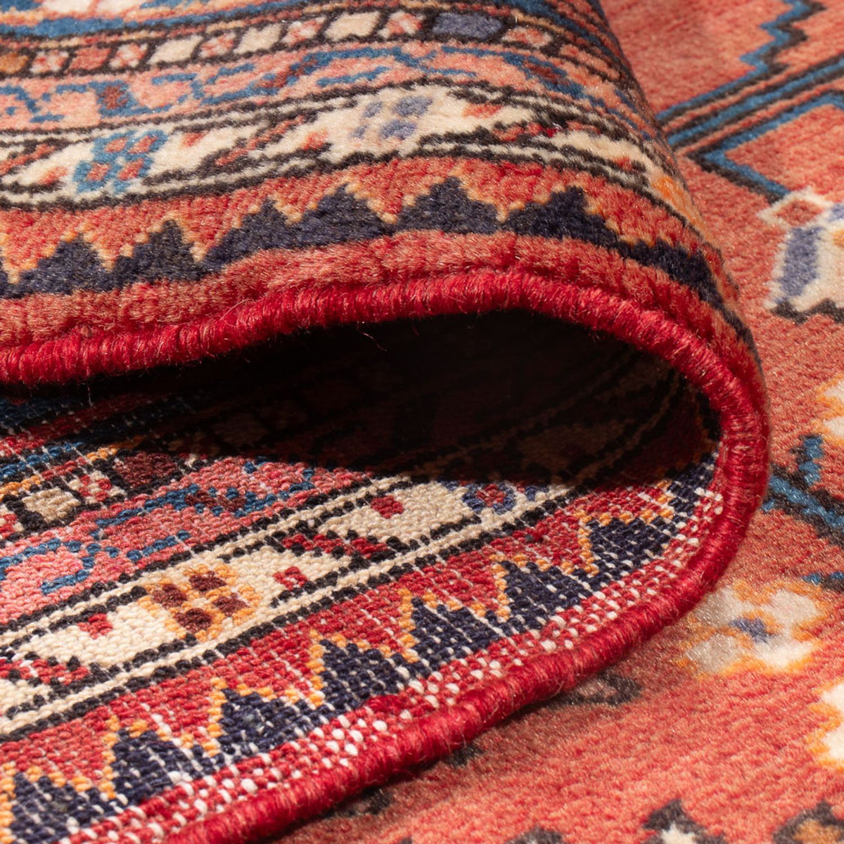 Persisk tæppe - Nomadisk - 225 x 173 cm - rust