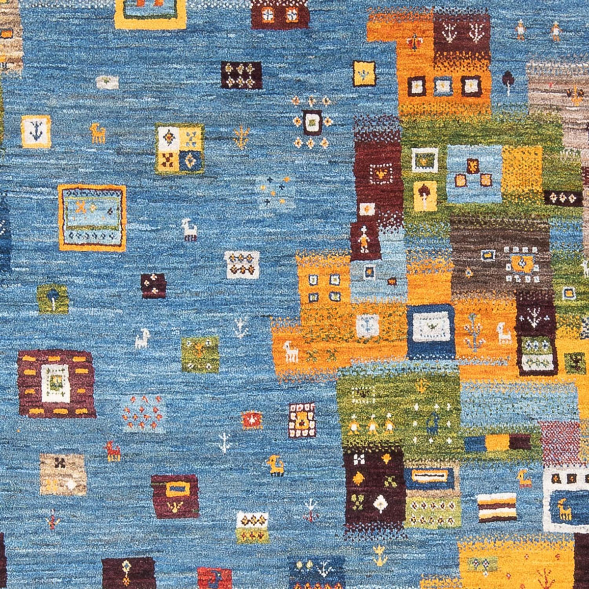 Gabbeh Tæppe - Loribaft Persisk - 237 x 180 cm - flerfarvet