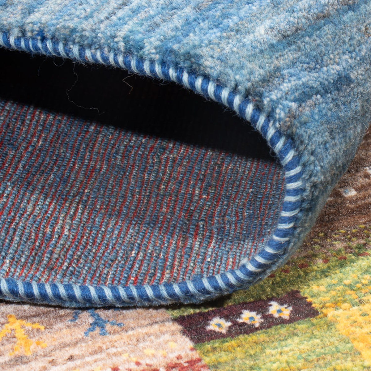 Gabbeh Tæppe - Loribaft Persisk - 237 x 180 cm - flerfarvet