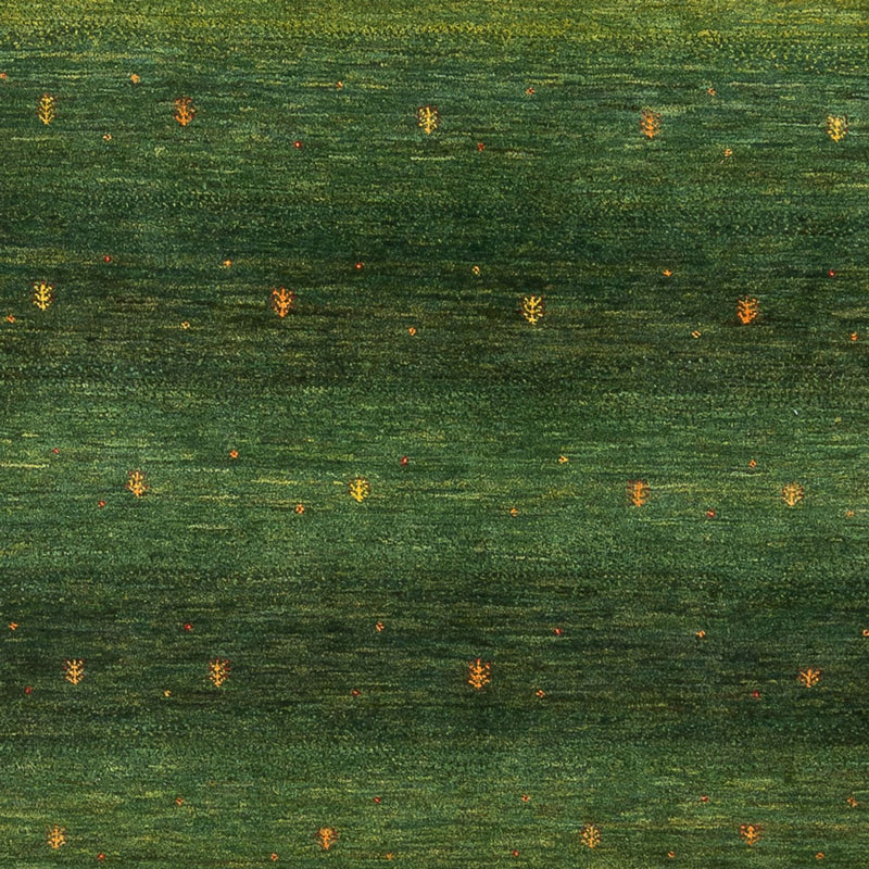 Gabbeh Tæppe - Loribaft Persisk - 297 x 200 cm - mørkegrøn
