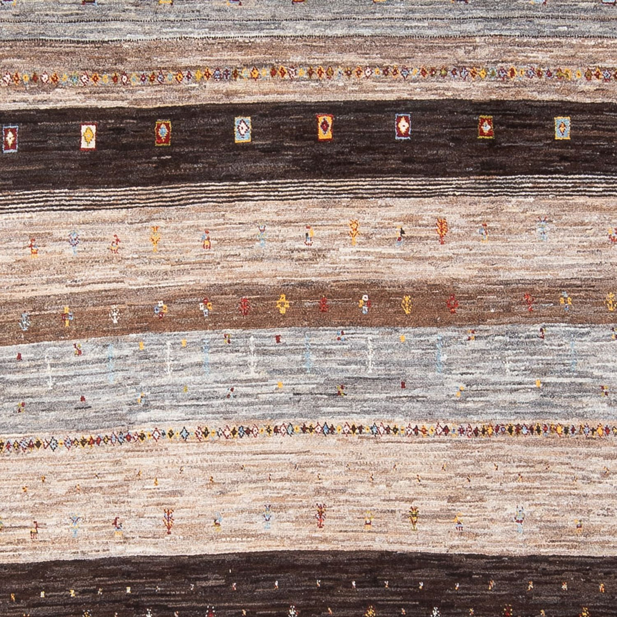 Gabbeh Tæppe - Loribaft Persisk - 301 x 203 cm - flerfarvet