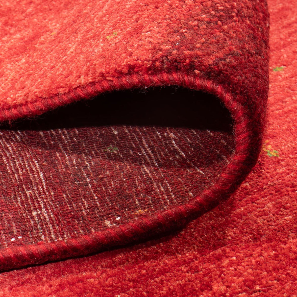 Gabbeh Tæppe - Loribaft Persisk - 285 x 213 cm - rød