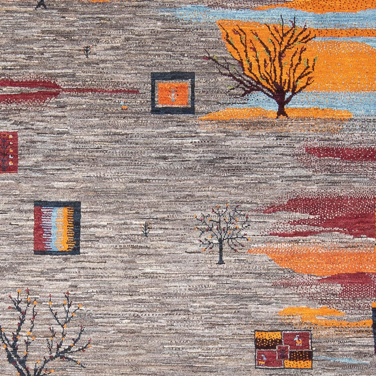 Gabbeh Tæppe - Loribaft Persisk - 276 x 204 cm - flerfarvet