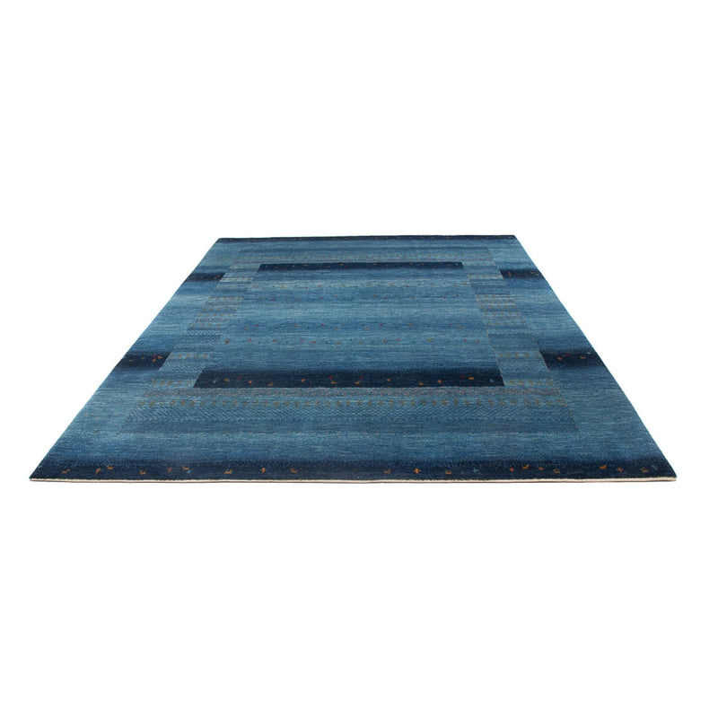 Gabbeh Tæppe - Loribaft Persisk - 300 x 214 cm - havblå