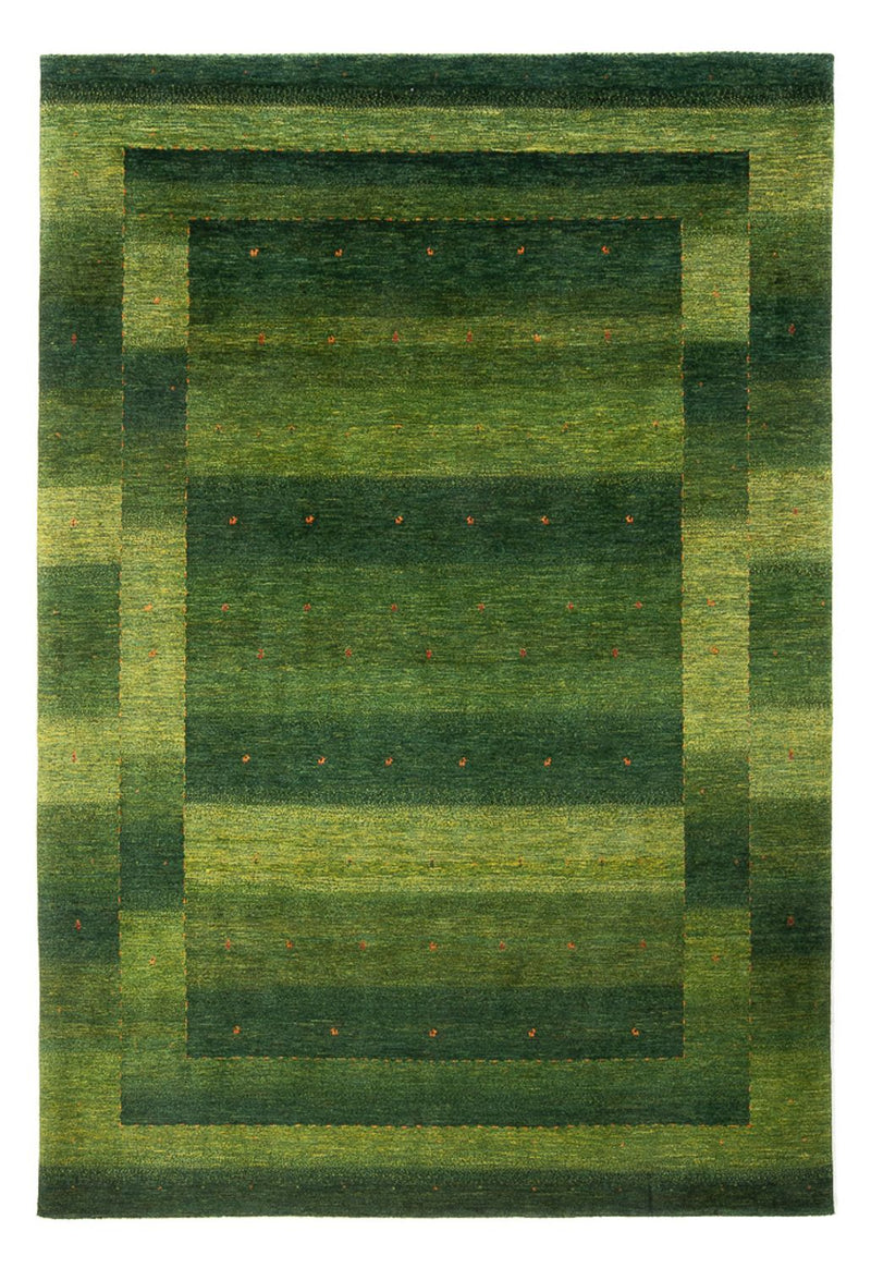 Gabbeh Tæppe - Loribaft Persisk - 306 x 212 cm - grøn