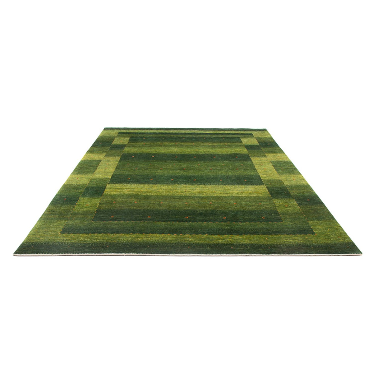 Gabbeh Tæppe - Loribaft Persisk - 306 x 212 cm - grøn