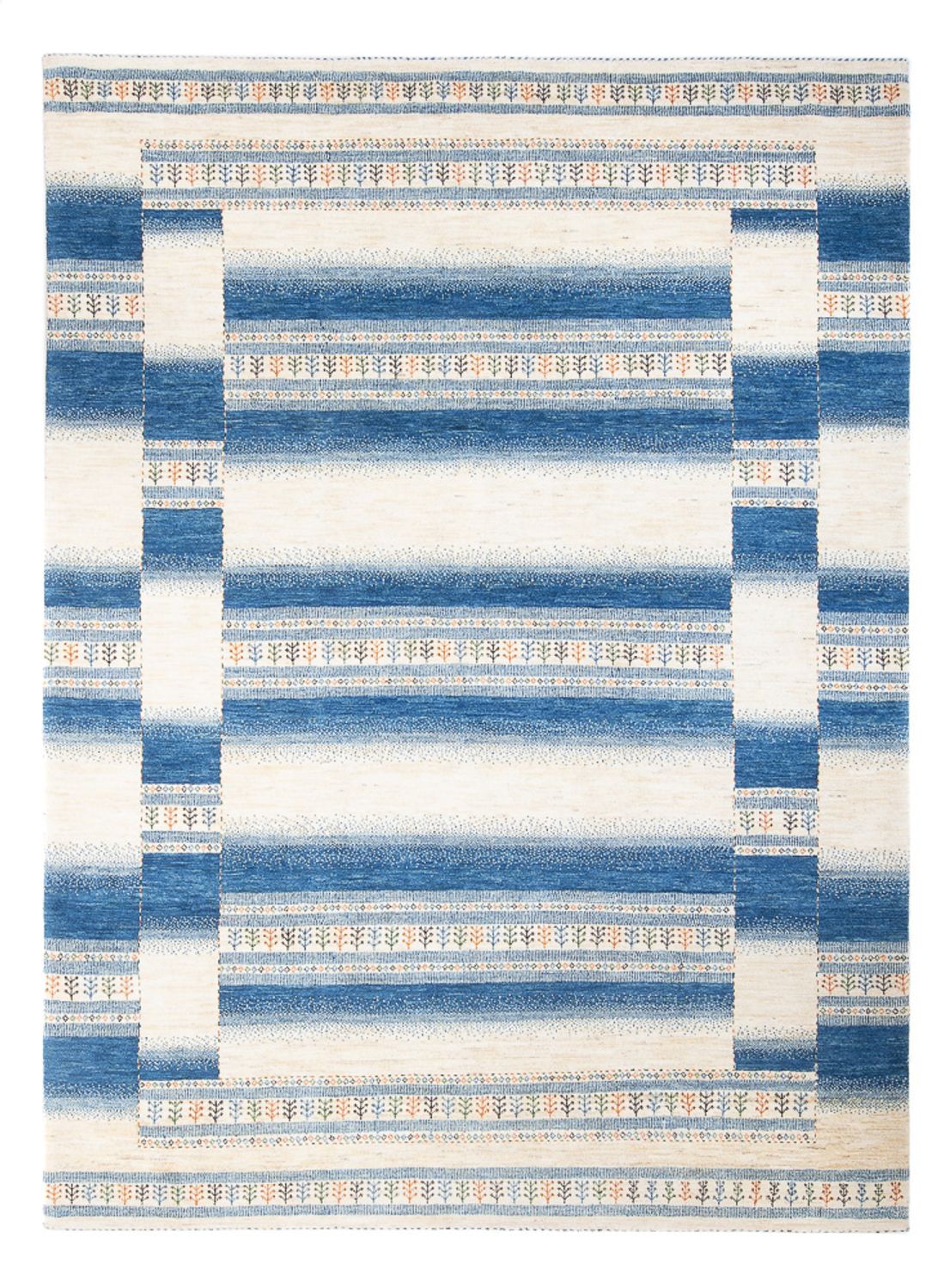 Gabbeh Tæppe - Loribaft Persisk - 303 x 222 cm - flerfarvet