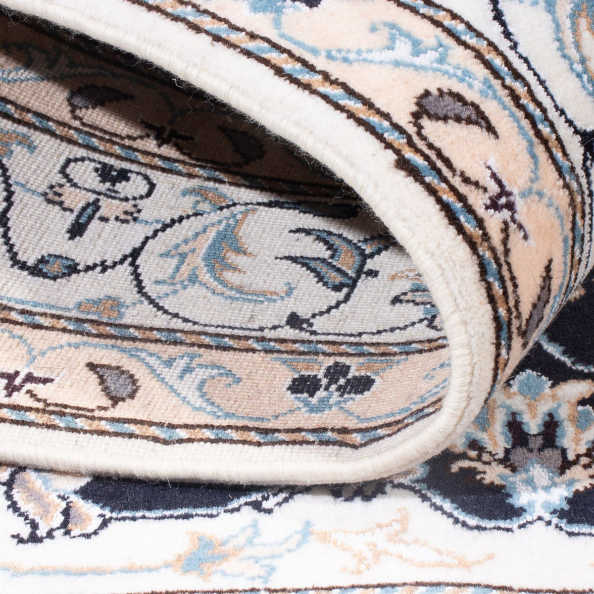 Persisk tæppe - Nain - Royal - 202 x 145 cm - mørkeblå