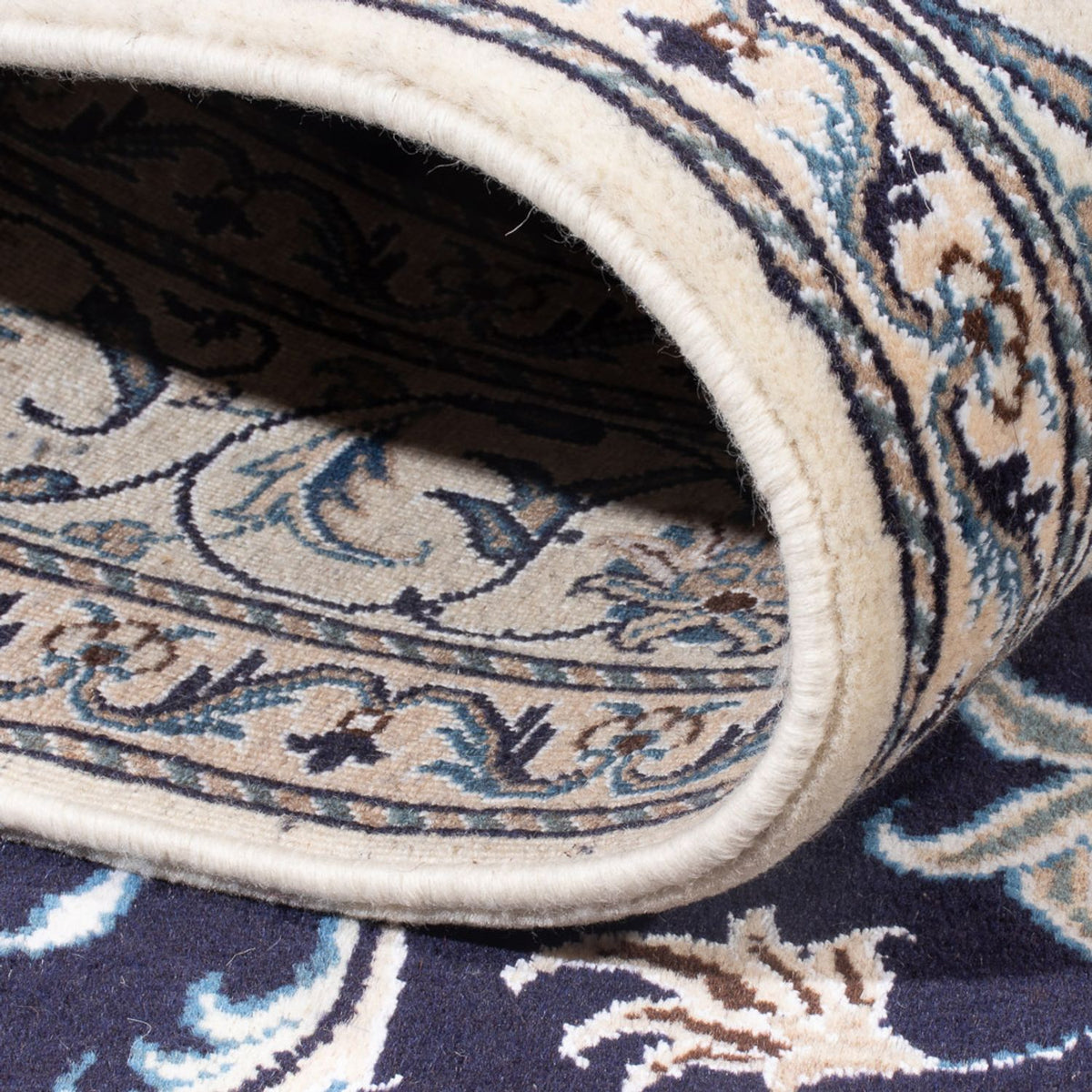 Persisk tæppe - Nain - Royal - 213 x 149 cm - mørkeblå