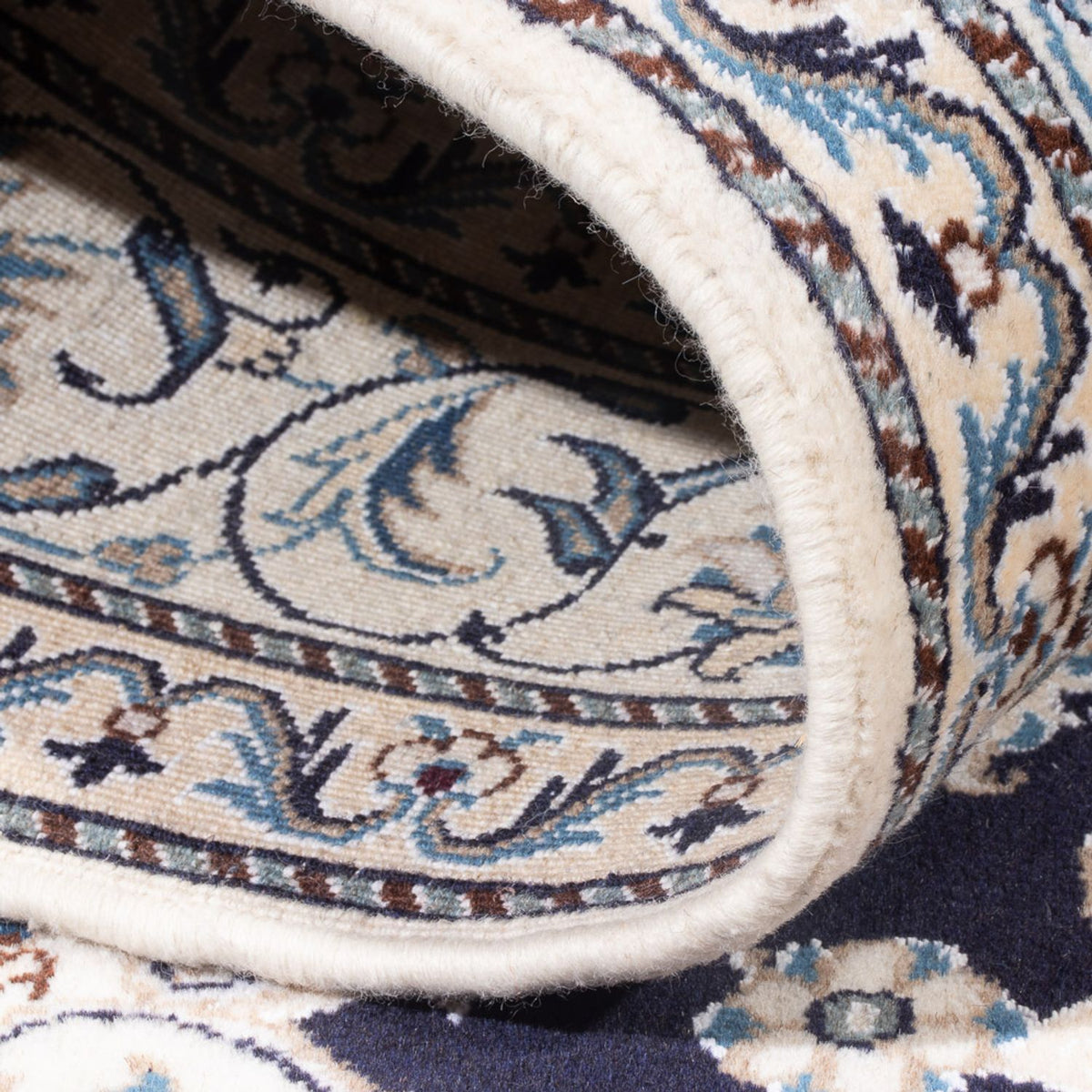 Persisk tæppe - Nain - Royal - 200 x 155 cm - mørkeblå