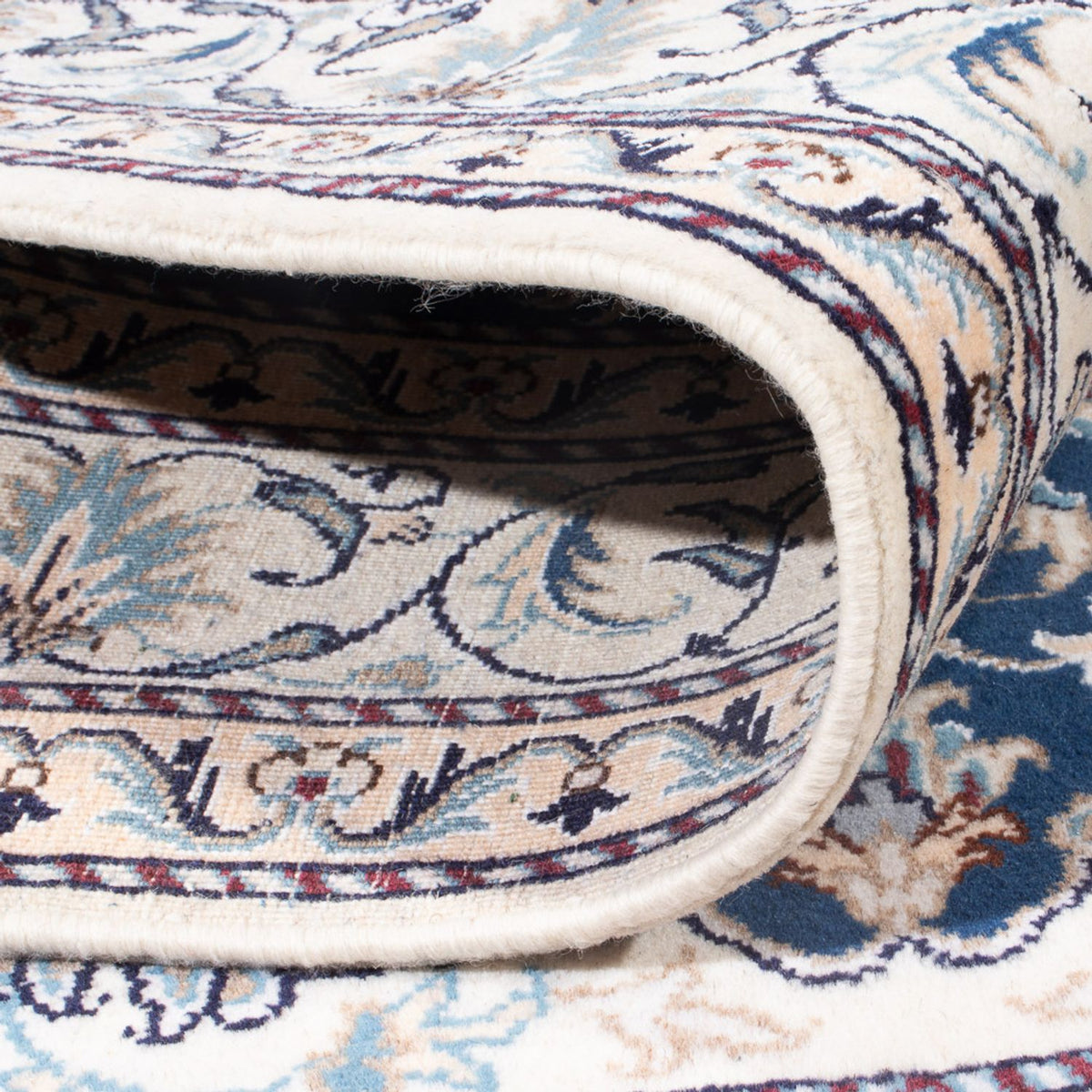 Persisk tæppe - Nain - Royal - 203 x 146 cm - blå