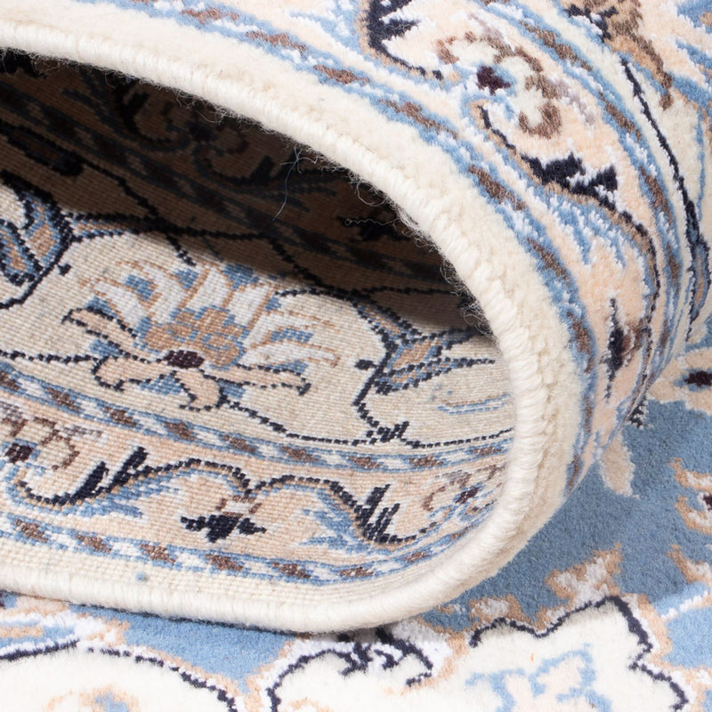 Persisk tæppe - Nain - Royal - 202 x 150 cm - lyseblå