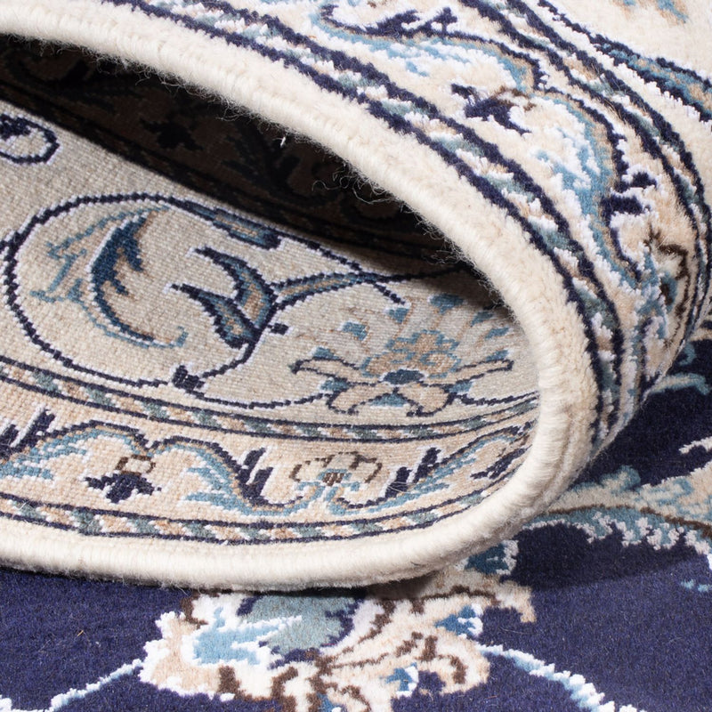 Persisk tæppe - Nain - Royal - 209 x 146 cm - mørkeblå