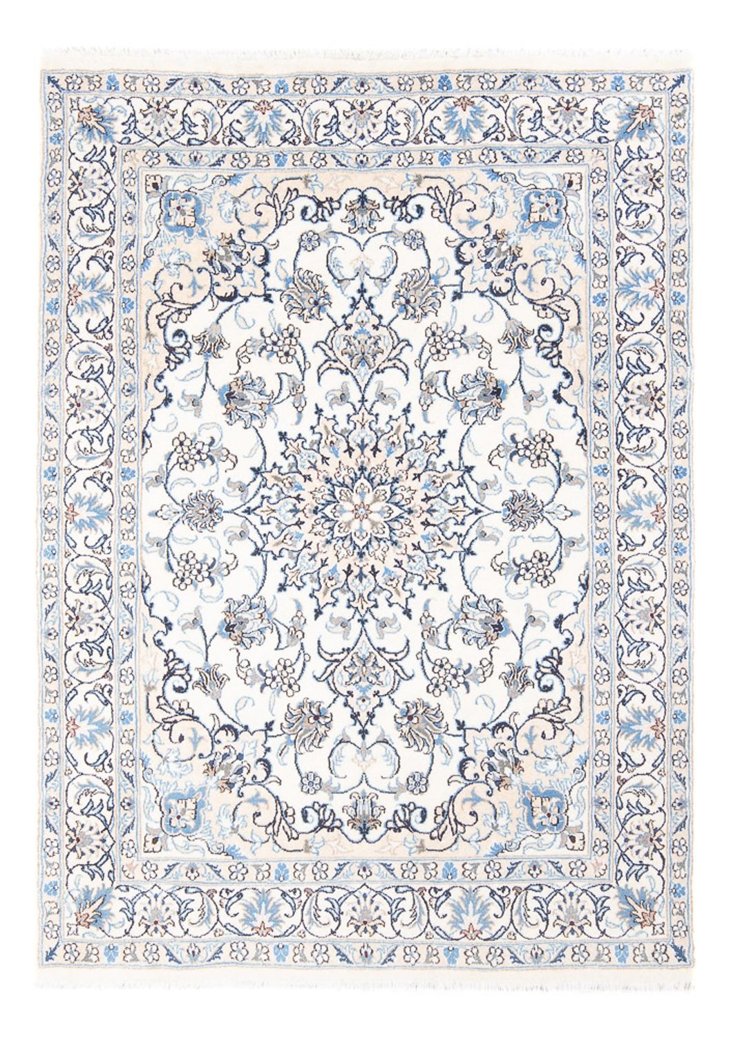 Persisk tæppe - Nain - Royal - 200 x 143 cm - creme