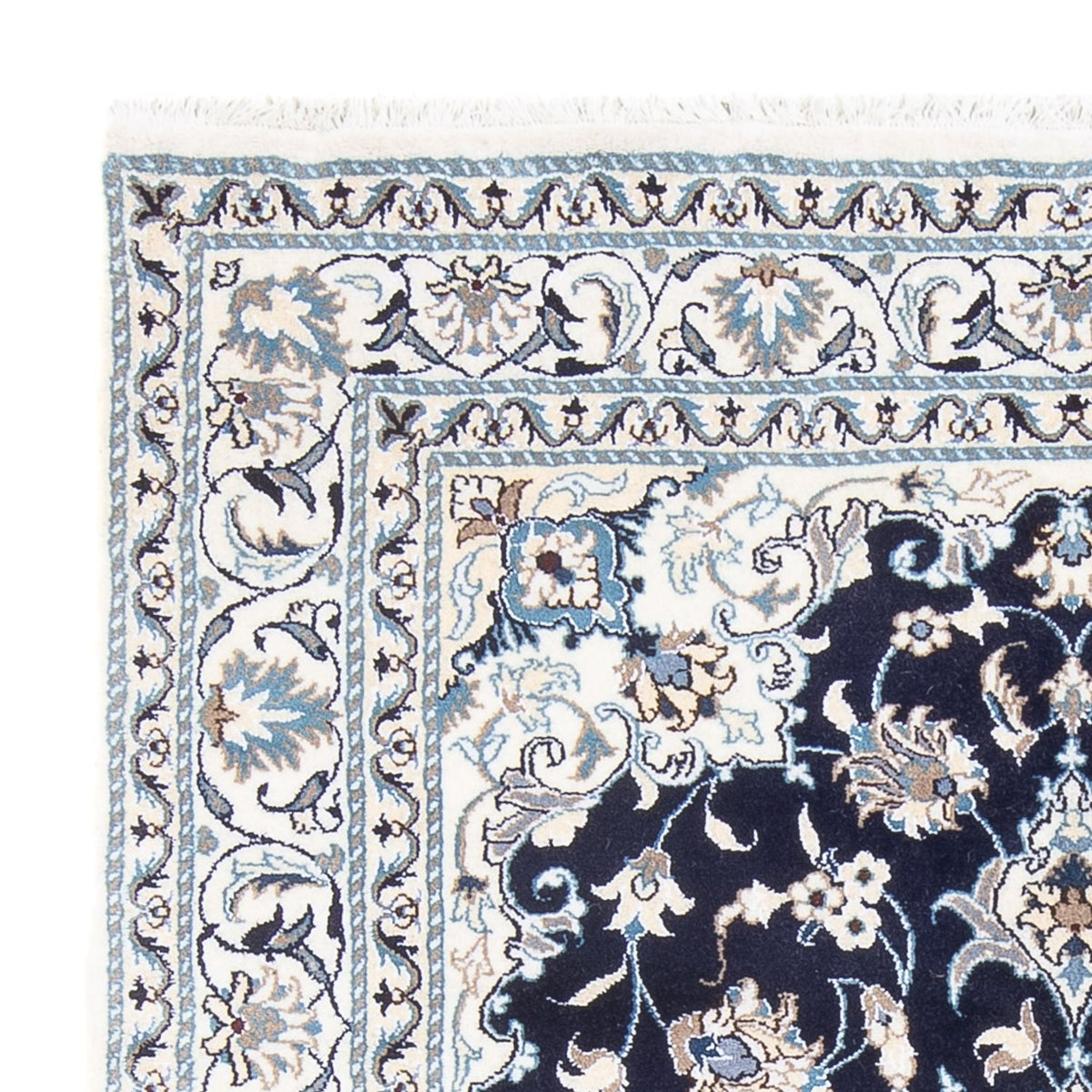 Persisk tæppe - Nain - Royal - 202 x 156 cm - mørkeblå