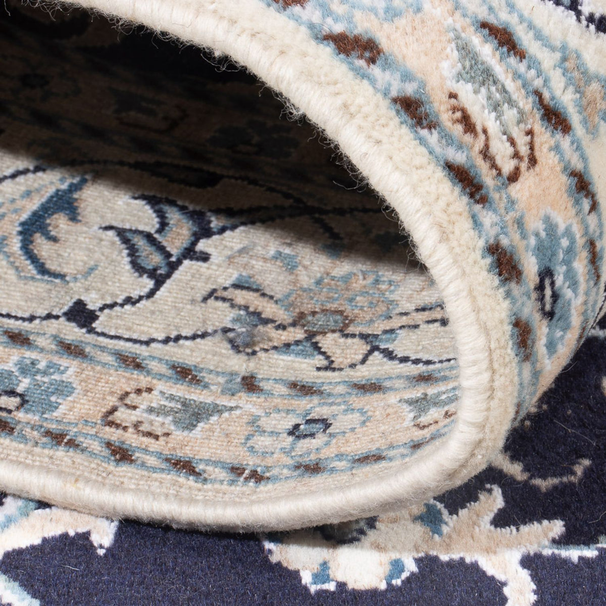 Persisk tæppe - Nain - Royal - 209 x 149 cm - mørkeblå