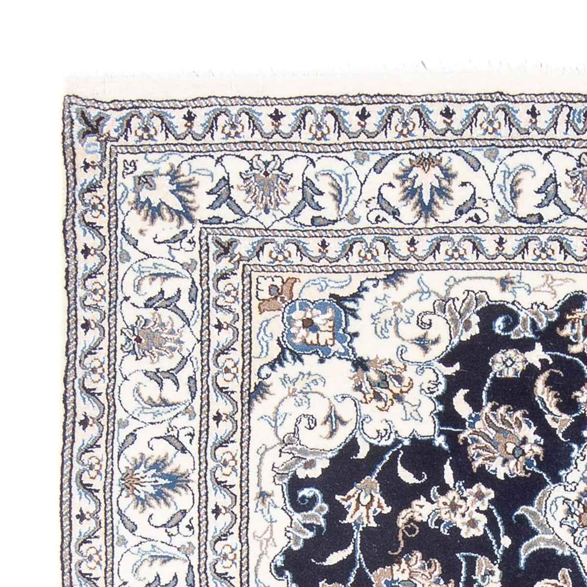 Persisk tæppe - Nain - Royal - 197 x 151 cm - mørkeblå