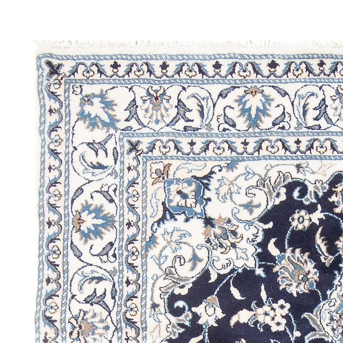 Persisk tæppe - Nain - Royal - 200 x 147 cm - mørkeblå