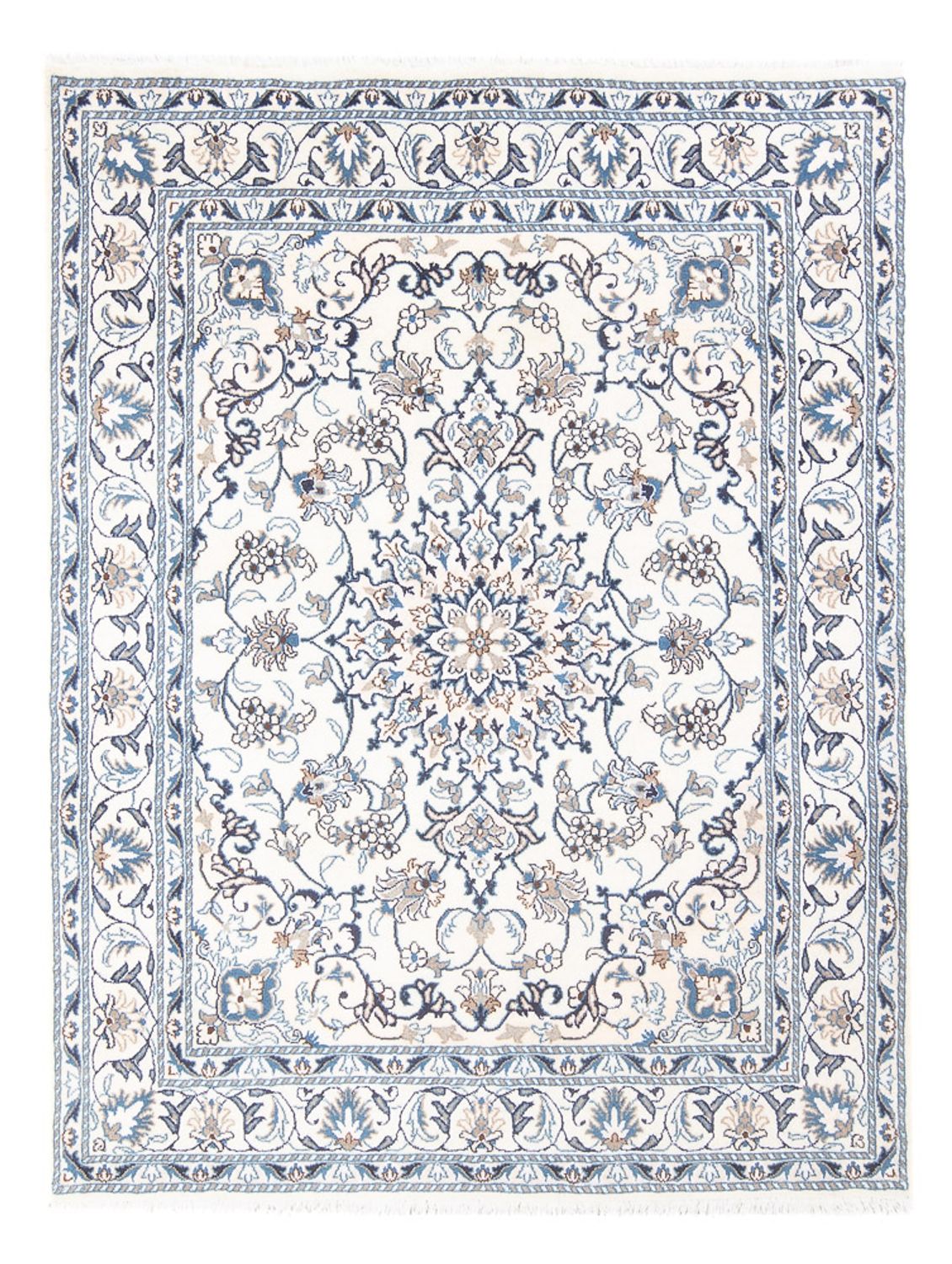 Persisk tæppe - Nain - Royal - 202 x 149 cm - creme