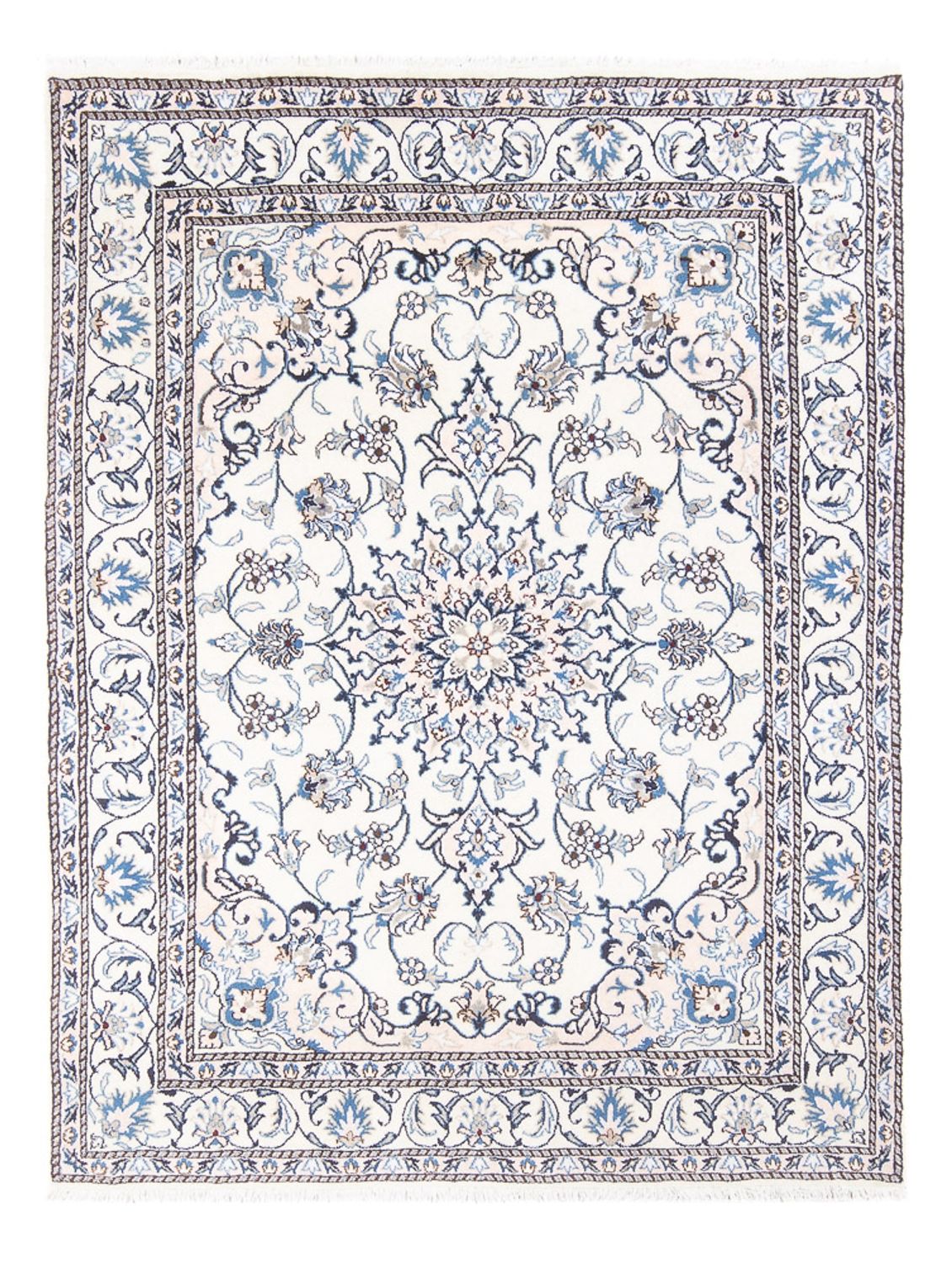 Persisk tæppe - Nain - Royal - 197 x 147 cm - creme
