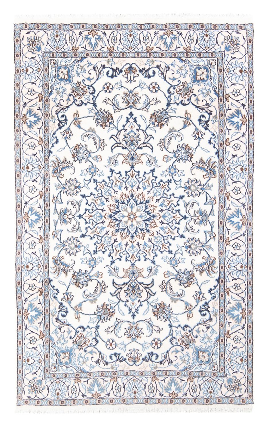 Persisk tæppe - Nain - 188 x 116 cm - creme