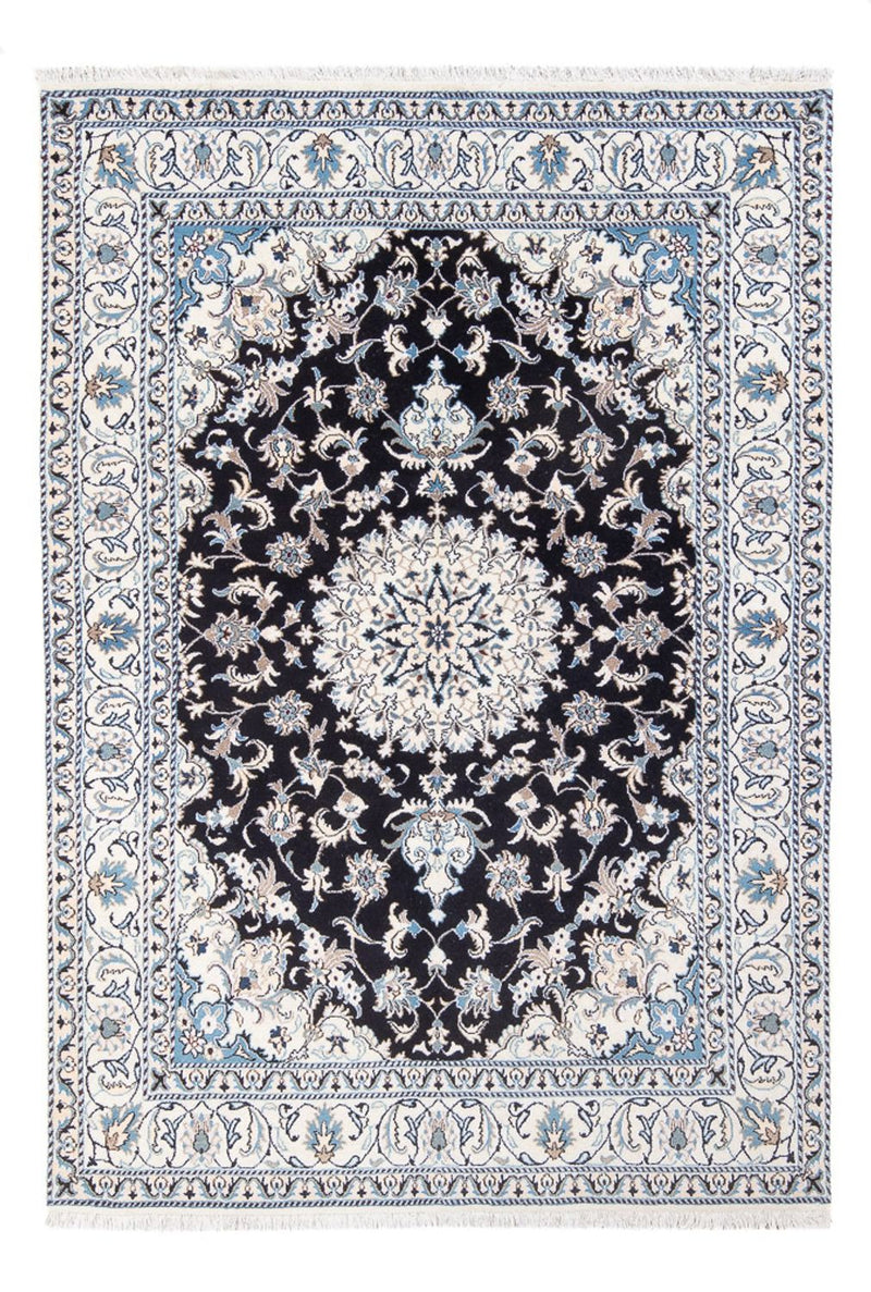 Persisk tæppe - Nain - 234 x 166 cm - mørkeblå