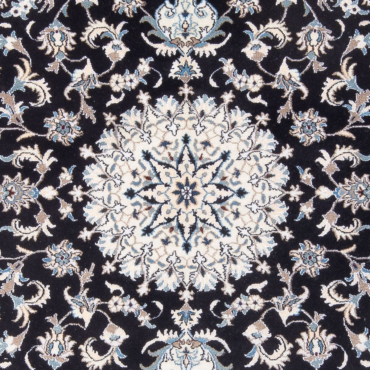 Persisk tæppe - Nain - 234 x 166 cm - mørkeblå