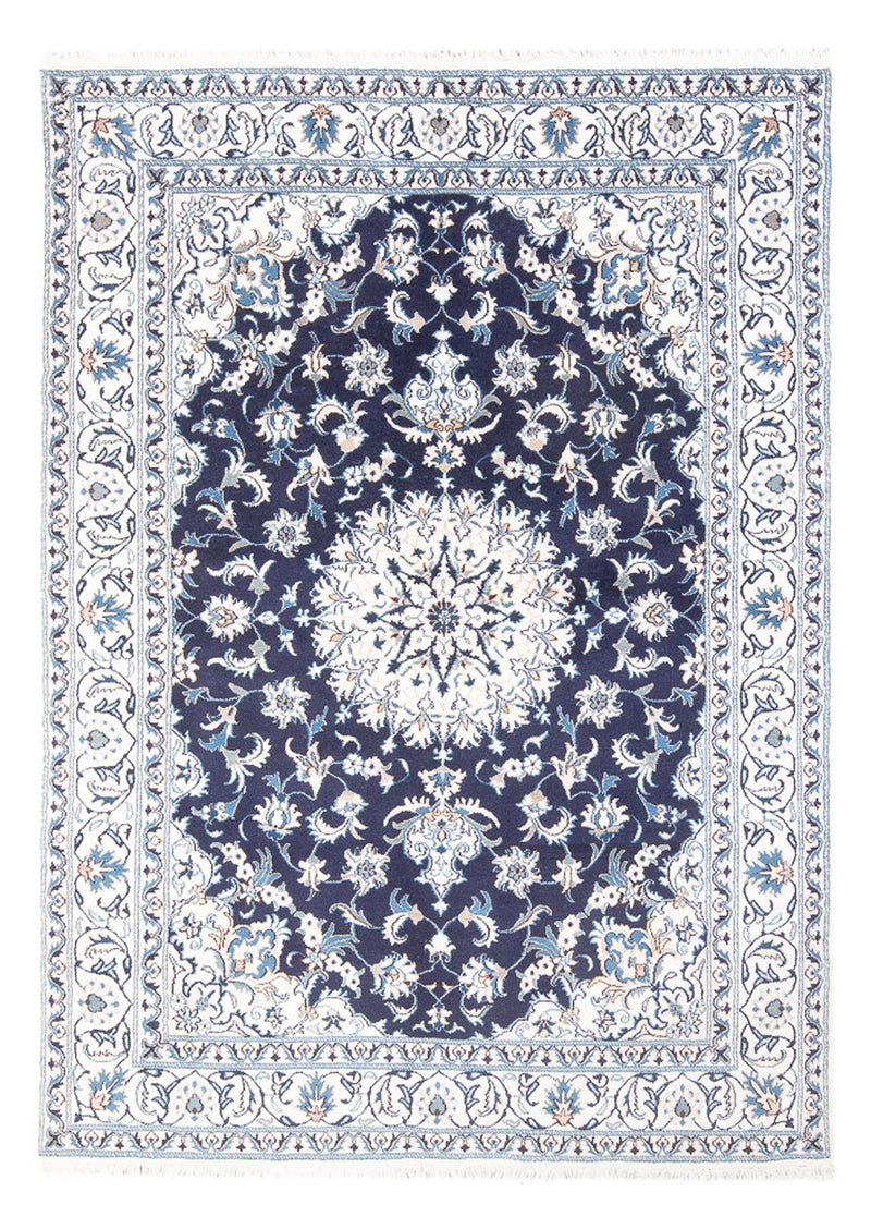 Persisk tæppe - Nain - 234 x 168 cm - mørkeblå