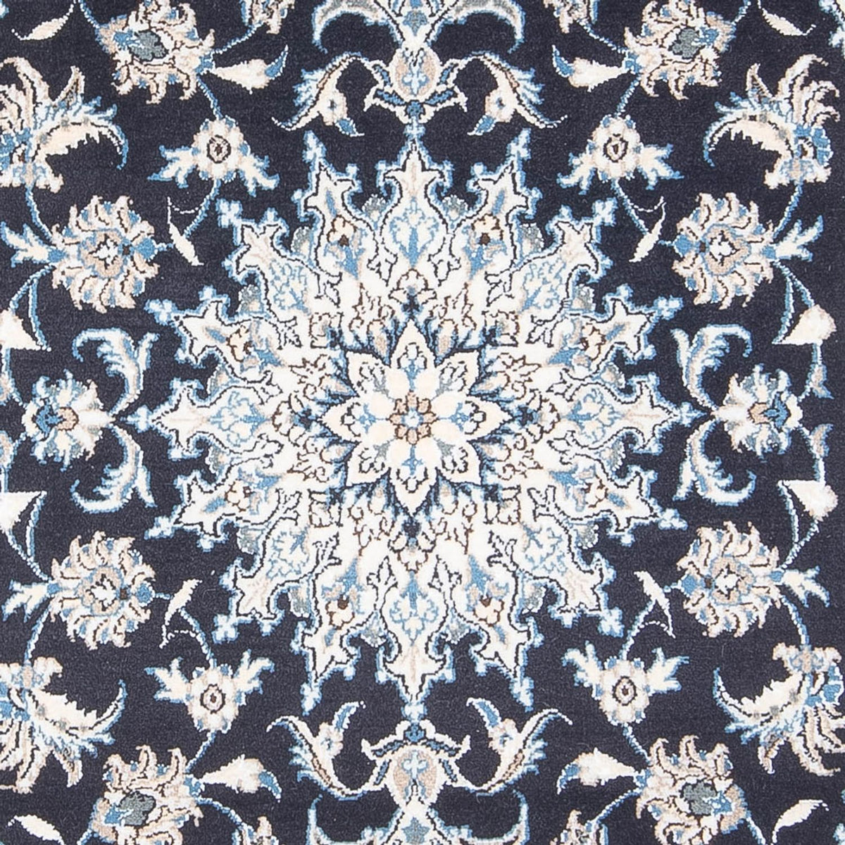 Persisk tæppe - Nain - 228 x 172 cm - mørkeblå