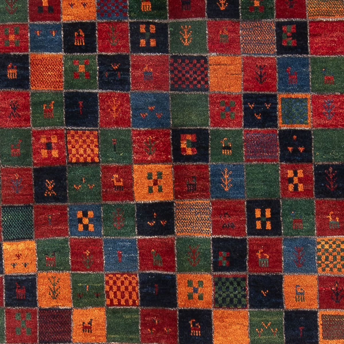 Gabbeh-tæppe - Persisk - 248 x 170 cm - flerfarvet