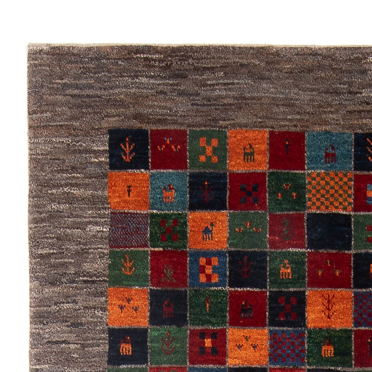 Gabbeh-tæppe - Persisk - 248 x 170 cm - flerfarvet