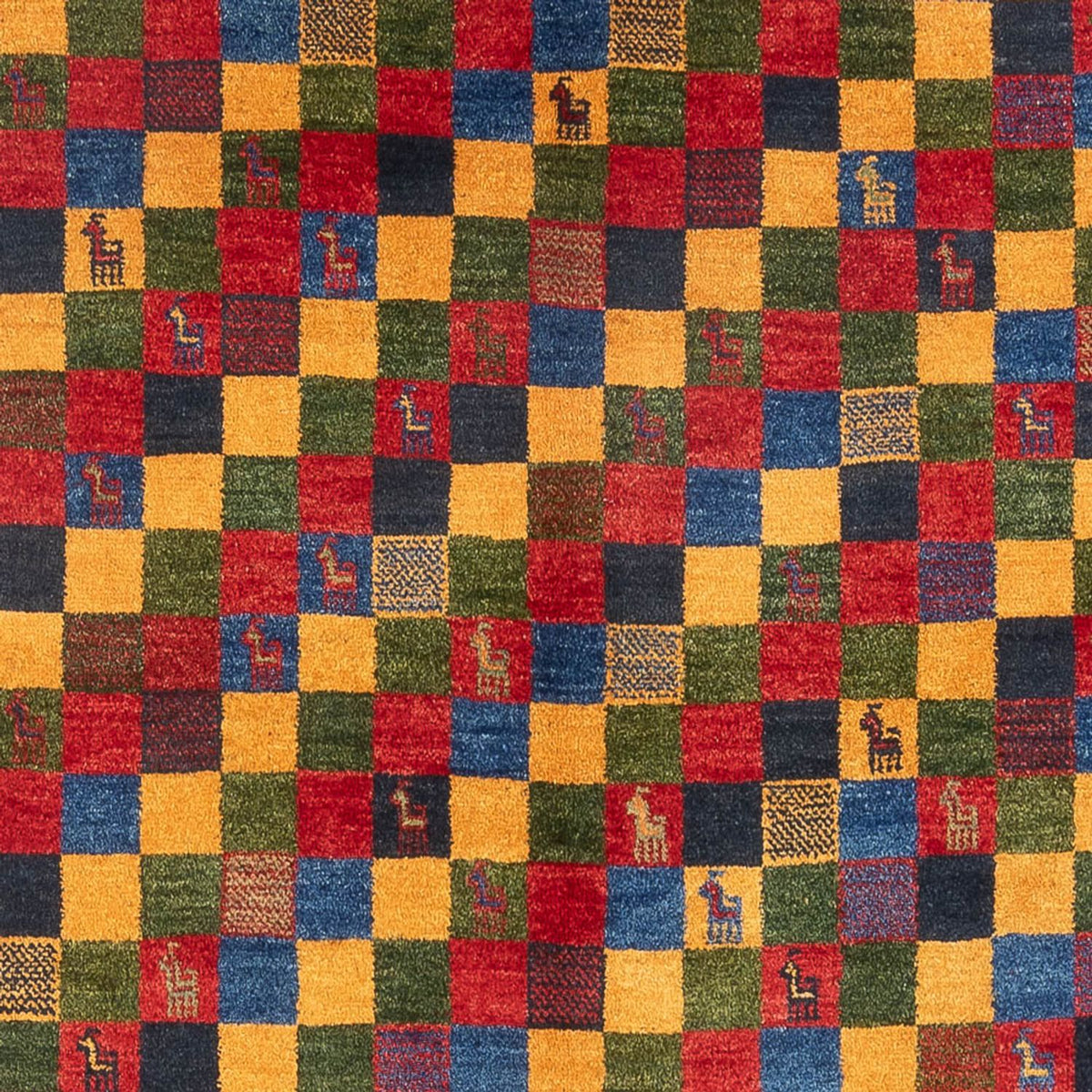 Gabbeh-tæppe - Persisk - 254 x 180 cm - flerfarvet