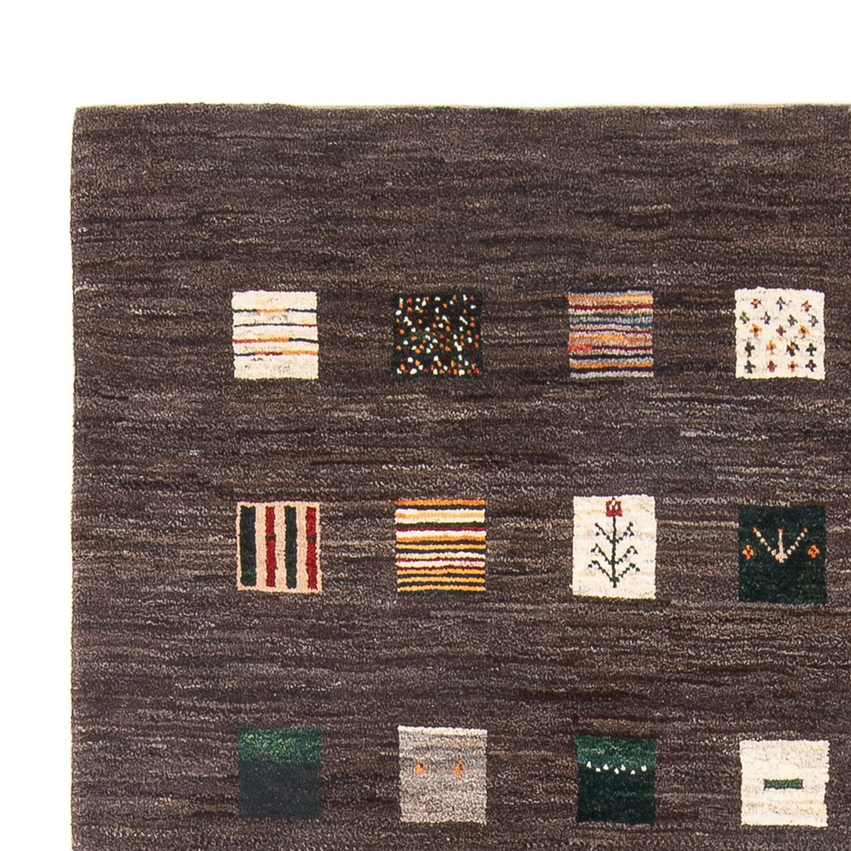 Gabbeh-tæppe - Persisk - 252 x 175 cm - flerfarvet