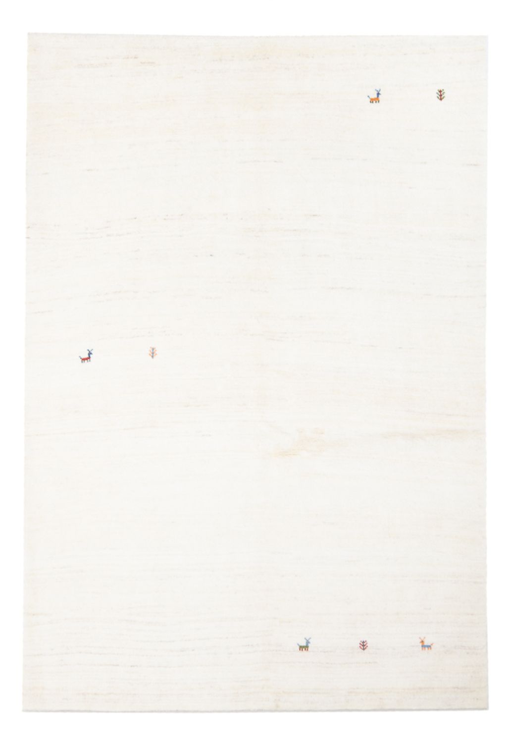 Gabbeh-tæppe - Persisk - 205 x 150 cm - creme