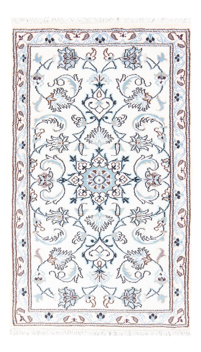 Persisk tæppe - Nain - 140 x 70 cm - creme