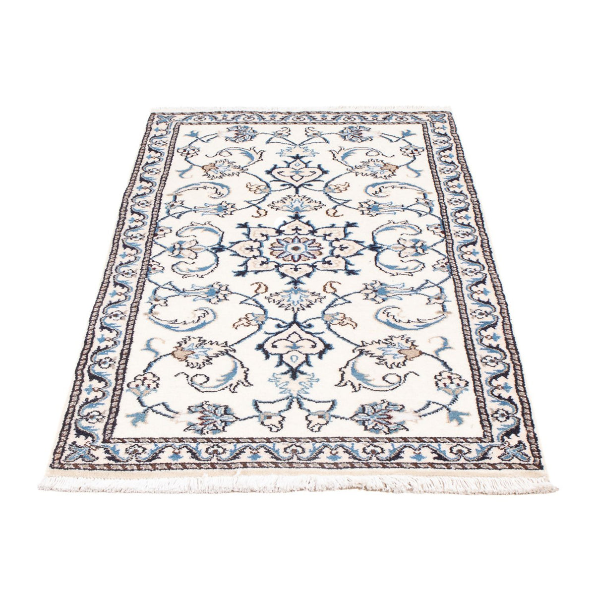 Persisk tæppe - Nain - 135 x 70 cm - creme