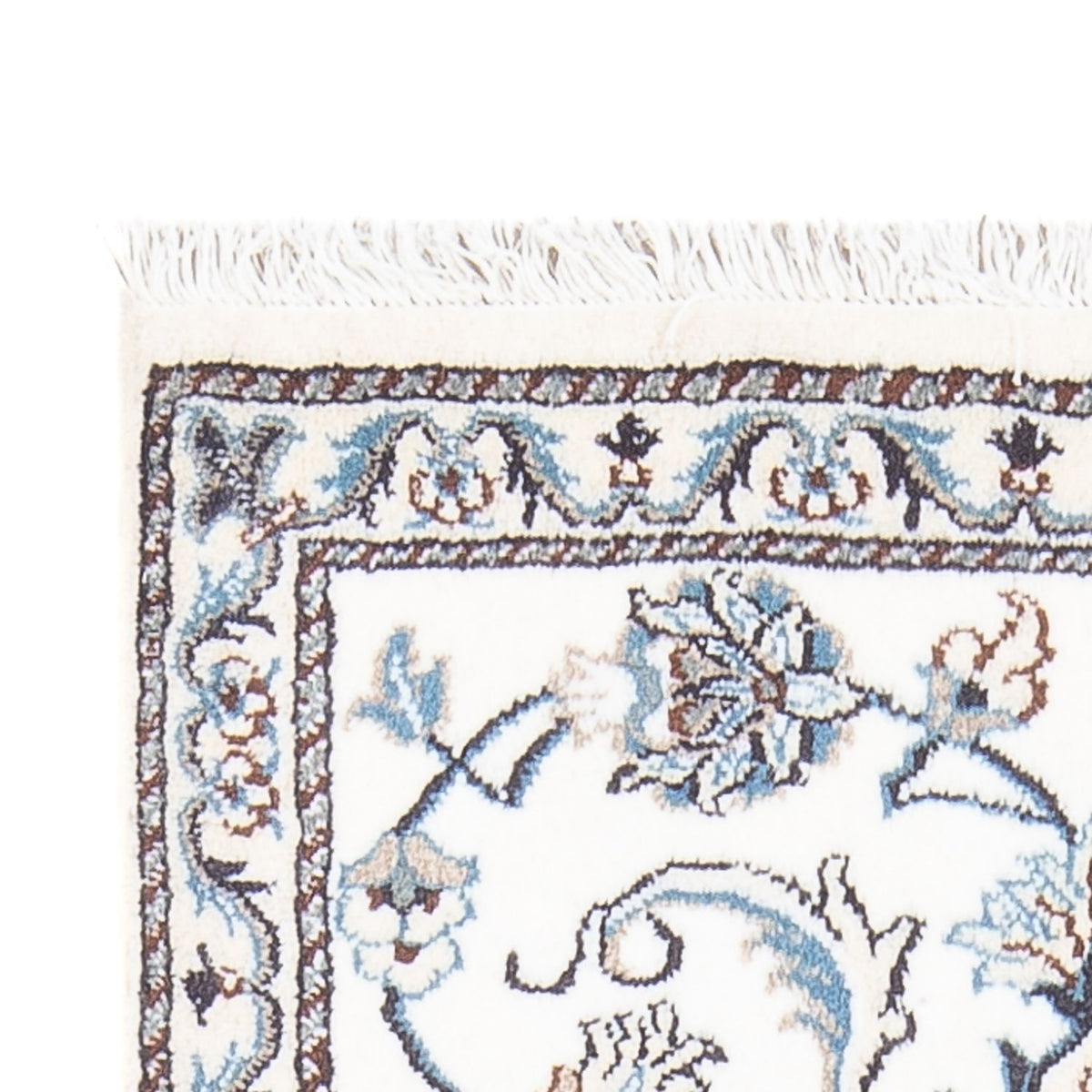 Persisk tæppe - Nain - 140 x 70 cm - creme